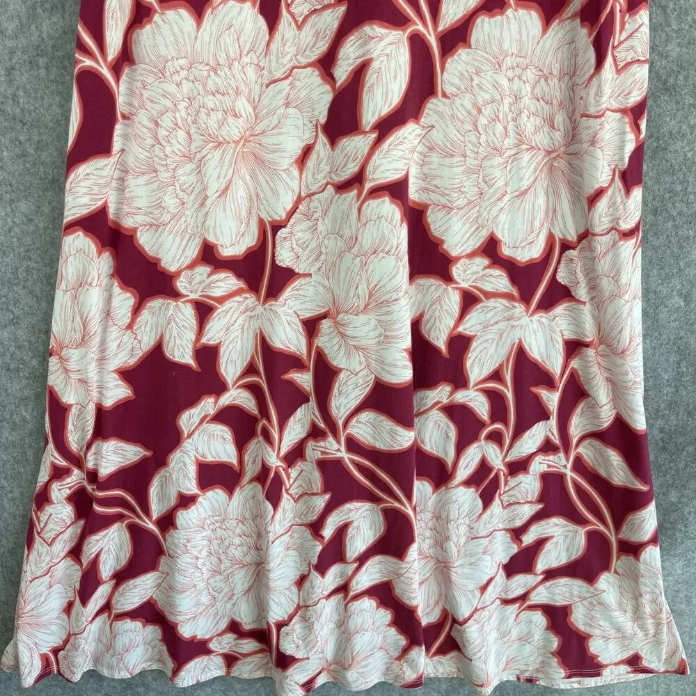 Soft Surroundings Santiago Song Dress Womens Medium Floral Tropical Resort‎ NEW
